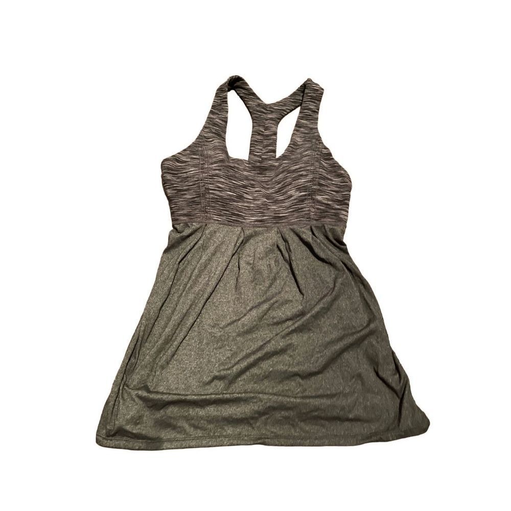 Lululemon  Power Dance Tank Heathered Charcoal Size 6